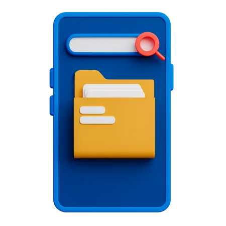 Aplicación de gestión de archivos  3D Icon