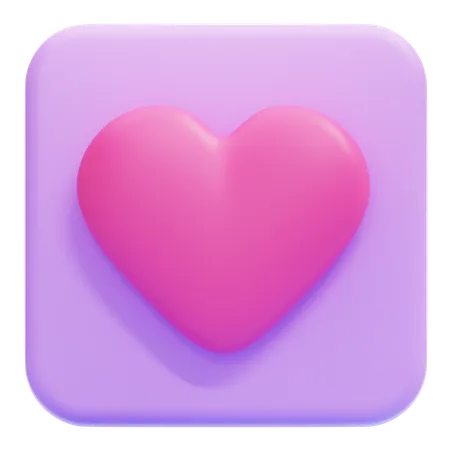 Aplicación de amor  3D Icon