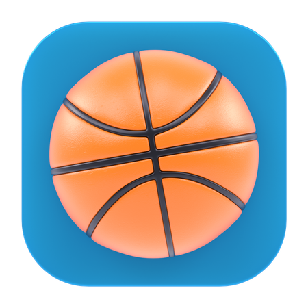 Aplicación de baloncesto  3D Icon