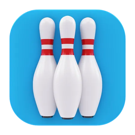 Aplicación de bolos  3D Icon