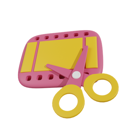Aplicación de edición de vídeo  3D Icon