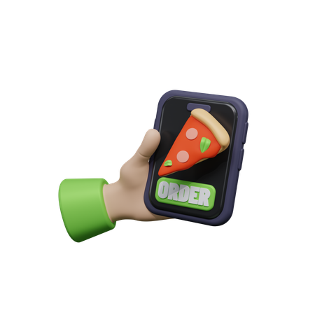 Aplicación de entrega de comida  3D Icon