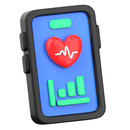 Aplicación de fitness  3D Icon
