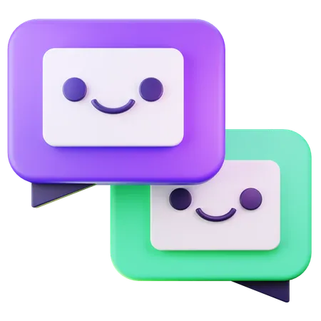 Aplicación de mensajería lúdica para la participación del usuario  3D Icon