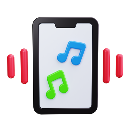 Aplicación de música  3D Icon