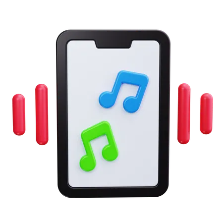 Aplicación de música  3D Icon