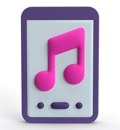 Aplicación de música  3D Icon