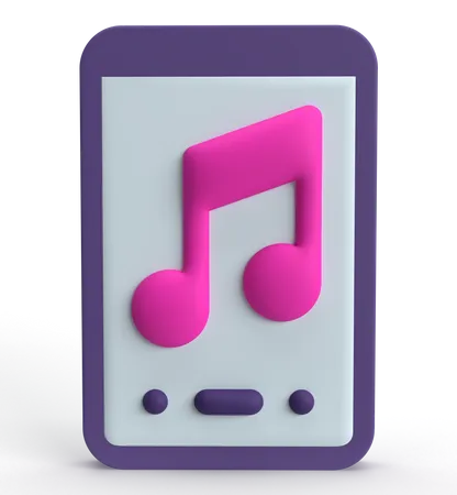 Aplicación de música  3D Icon