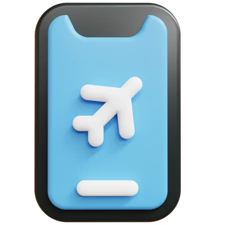 Aplicación de viajes  3D Icon