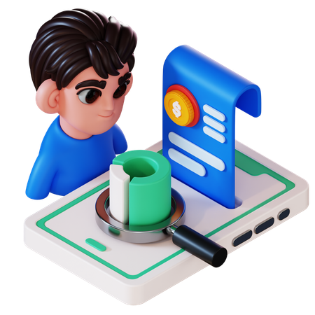 Aplicación empresarial  3D Icon
