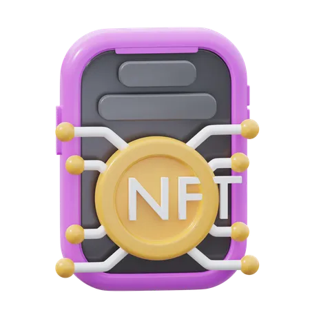 Aplicación nft  3D Icon