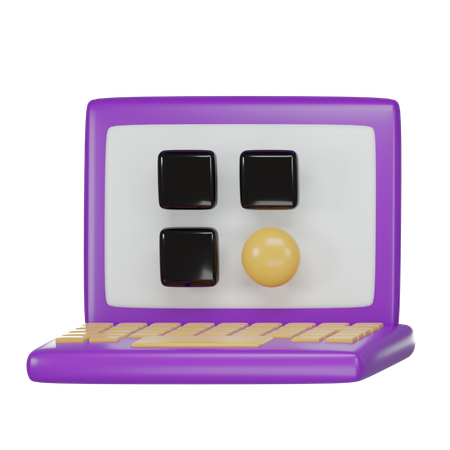 Aplicación para computadora portátil  3D Icon