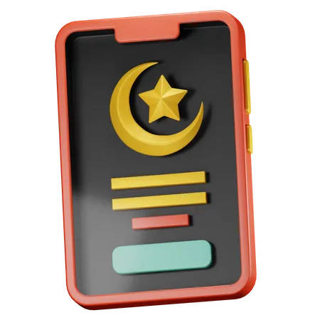 Aplicación de ramadán  3D Icon