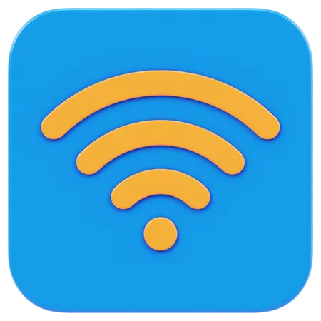 Aplicación Wi-Fi  3D Icon