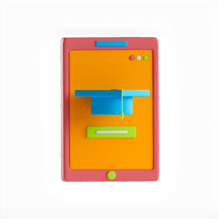 Aplicaciones educativas  3D Icon