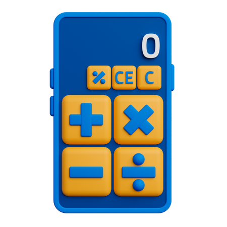 Aplicativo de calculadora  3D Icon