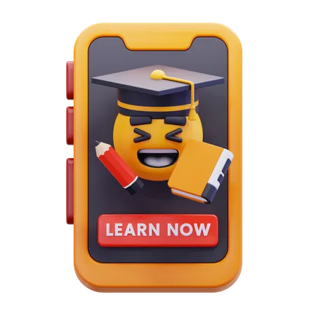 Aplicativo de aprendizagem  3D Icon