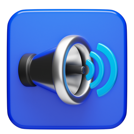 Aplicativo de áudio  3D Icon