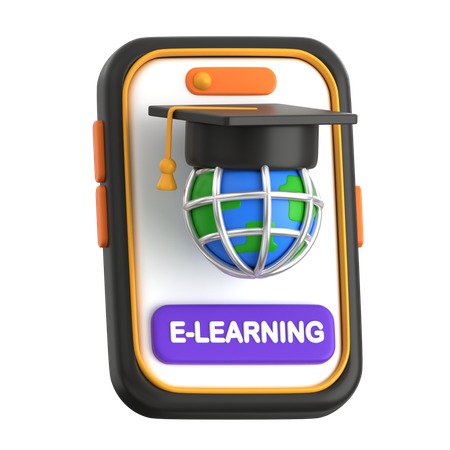 Aplicativo de e-learning  3D Icon