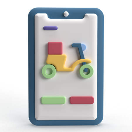 Aplicativo de entrega  3D Icon
