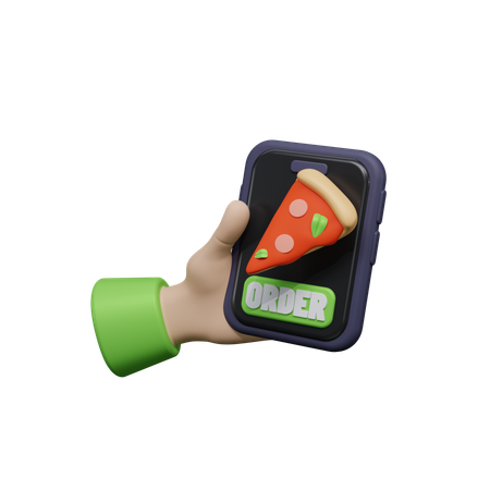 Aplicativo de entrega de comida  3D Icon