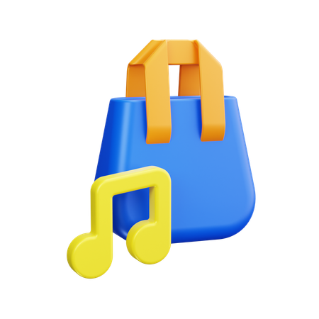 Aplicativo de loja de música  3D Icon