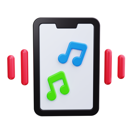 Aplicativo de música  3D Icon