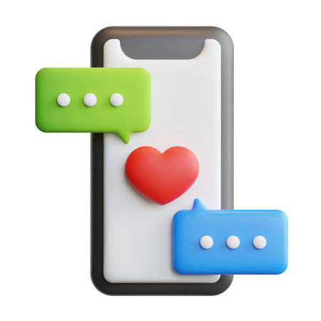 Aplicativo de namoro  3D Icon