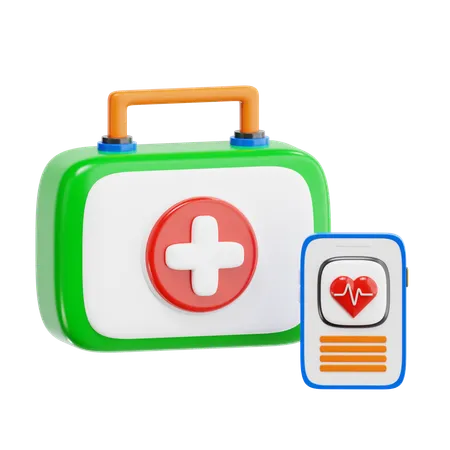 Aplicativo de saúde  3D Icon
