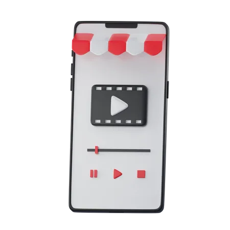 Aplicativo de vídeo  3D Icon