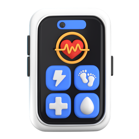 Aplicativo digital de saúde  3D Icon