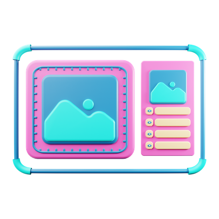 Aplicativo editor de fotos  3D Icon