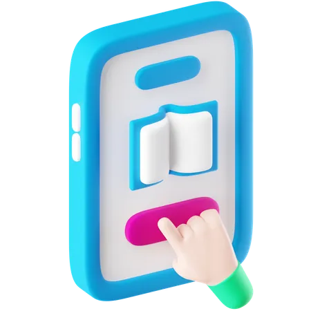 Aplicativo educacional  3D Icon