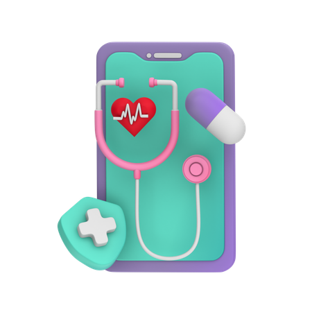 Aplicativo médico  3D Icon