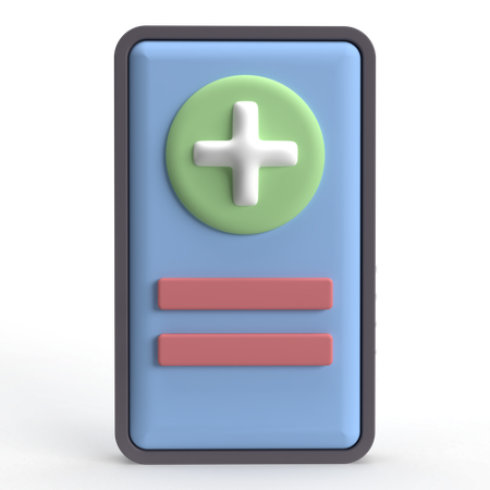 Aplicativo médico  3D Icon