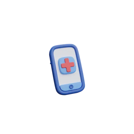 Ajuda Medica Online Consulta De Saude Telefone De Emergencia Icone De Renderizacao 3 D 3D Icon