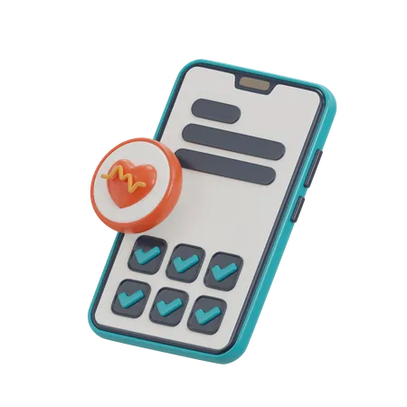 Aplicativo médico  3D Icon