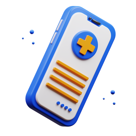 Aplicativo médico  3D Icon