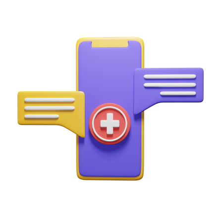 Aplicativo médico  3D Icon
