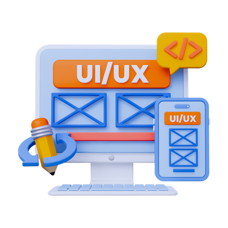 Design de UI/UX de aplicativos  3D Icon