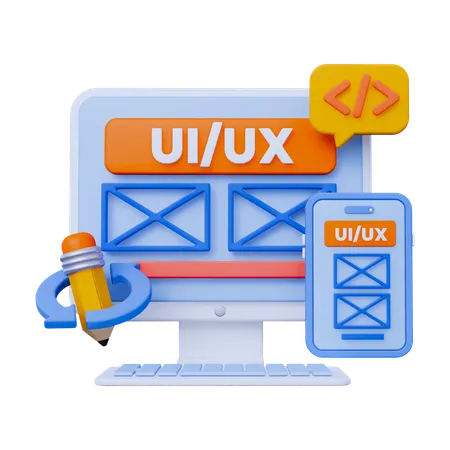 Design de UI/UX de aplicativos  3D Icon