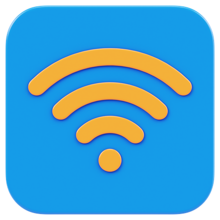 Aplicativo Wi-Fi  3D Icon