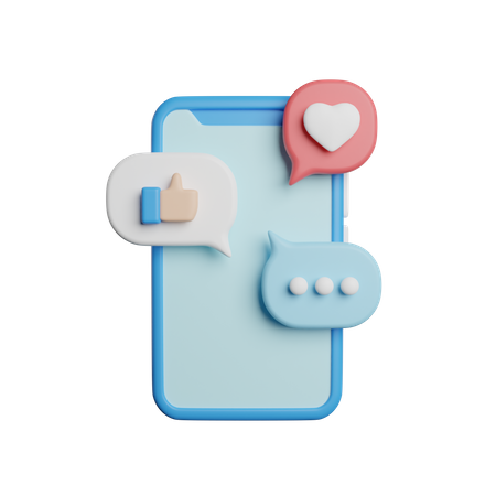 Aplicativos de mídia social  3D Icon