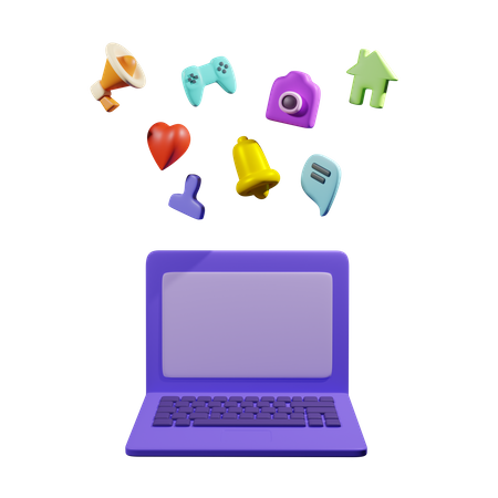 Aplicativos para laptop  3D Icon