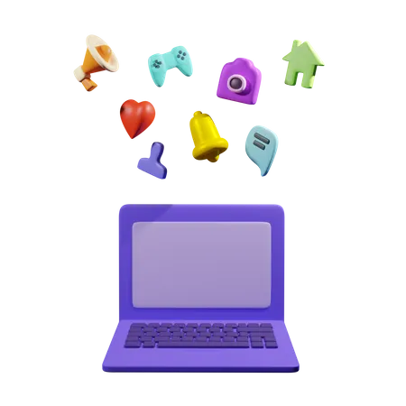 Aplicativos para laptop  3D Icon