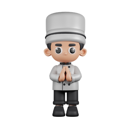 Apologizing Chef  3D Icon