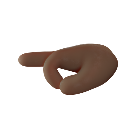 Apontando o gesto do dedo médio  3D Icon