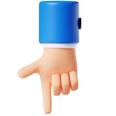 Apontar para baixo  3D Icon