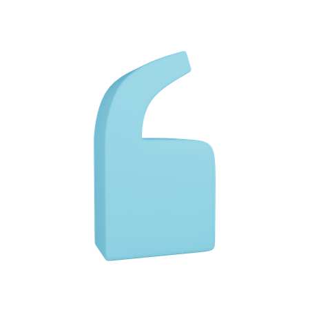 Apostrophe  3D Icon