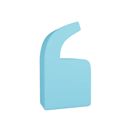 Apostrophe  3D Icon